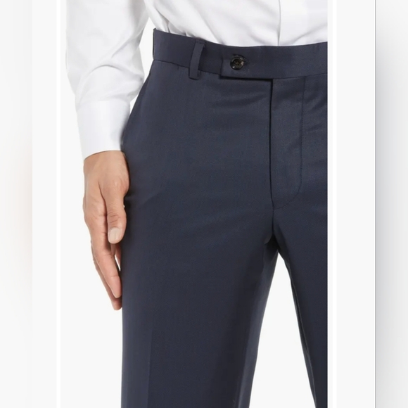 Ted Baker London Men's Jefferson Flat Front Wool Dress Pants, Sz 33 - Picture 4 of 16